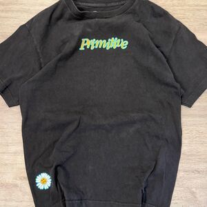 Primitive Men's Black and Grey T-shirt